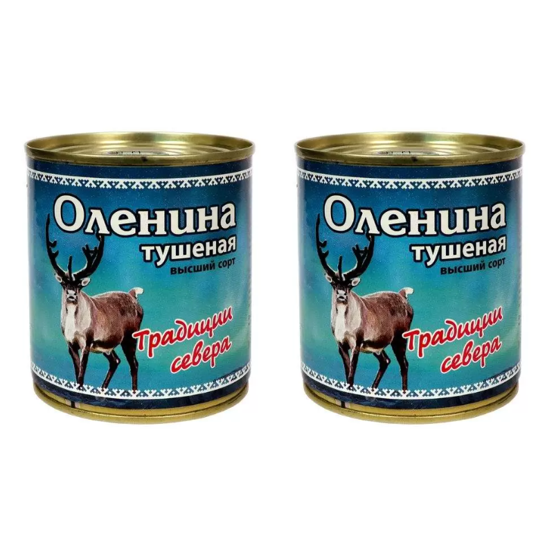 

Консервы мясные Традиции севера оленина тушеная в/с 290 г х 2 штуки