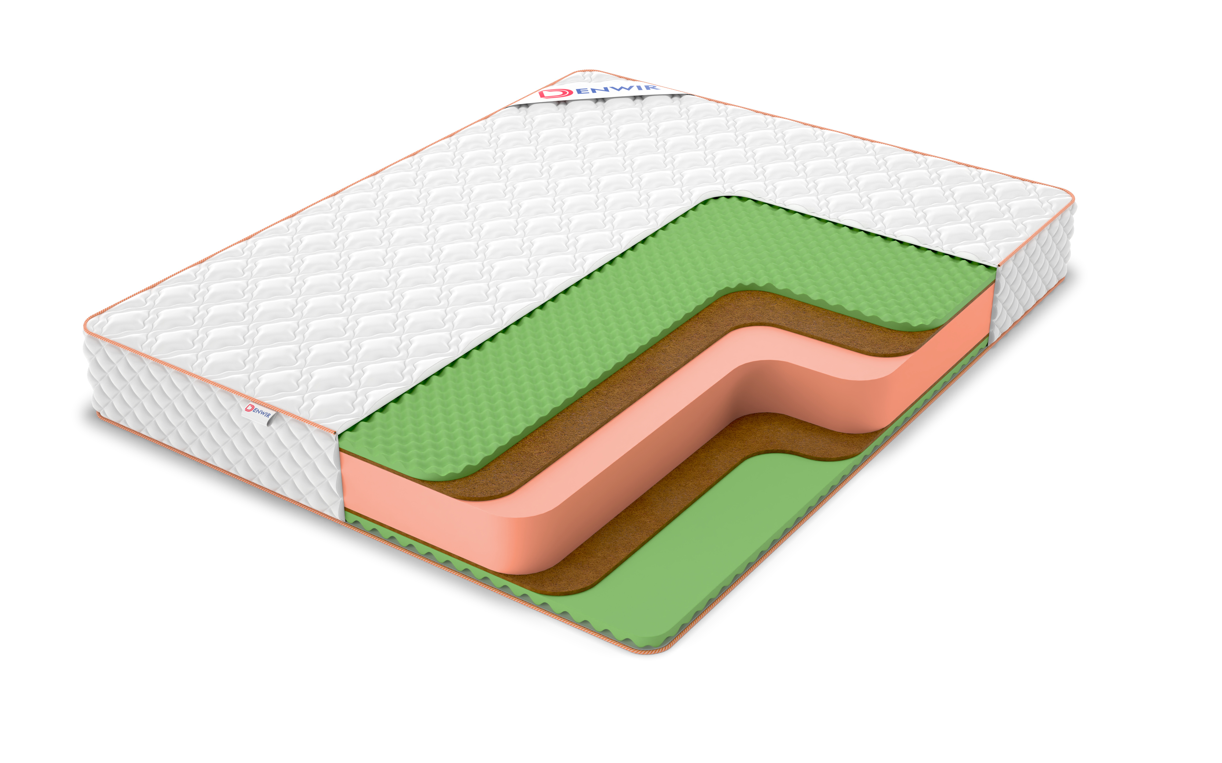 

Матрас беспружинный Denwir TOP MIDDLE RELAX PLUS 22 105х186, 23 см, Белый, TOP MIDDLE RELAX PLUS 22