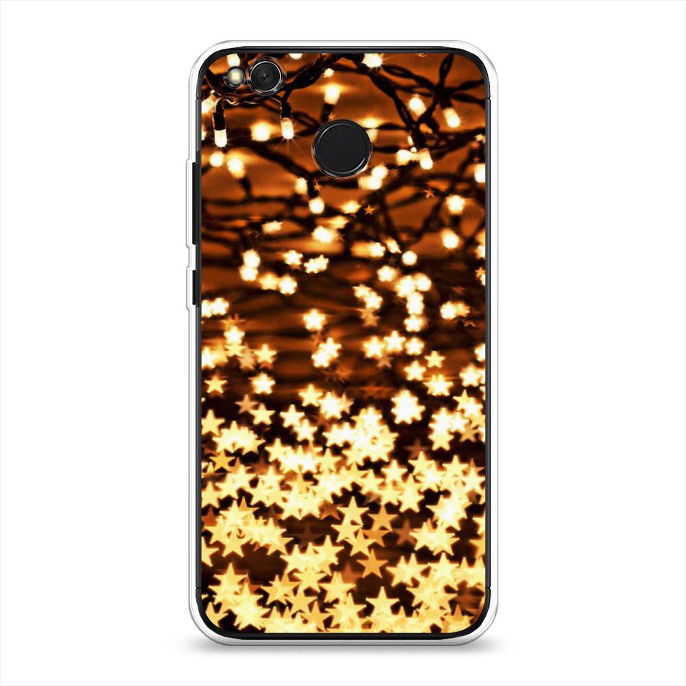 

Чехол на Xiaomi Redmi 4X "Новогодняя гирлянда", Золотистый, 31450-5