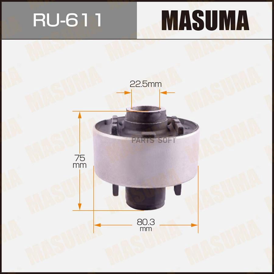 

Ru611_Сайлентблок Переднего Дифференциала Lехus Lх470 98-07 MASUMA ru611