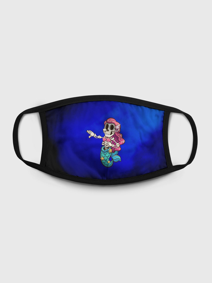 

Многоразовая маска унисекс Burnettie Mermaid Skeleton, Разноцветный, Mermaid Skeleton