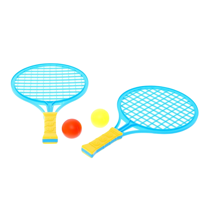 фото Набор ракеток «крутой теннис», 2 ракетки, 2 шарика, цвет микс nobrand