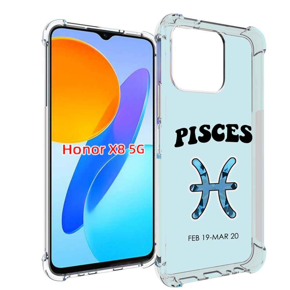 

Чехол MyPads знак-зодиака-рыбы-3 для Honor X8 5G, Прозрачный, Tocco