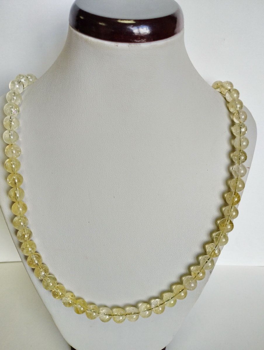 

Бусы из стали 45 см Красота камня Цитрин, цитрин, Цитрин