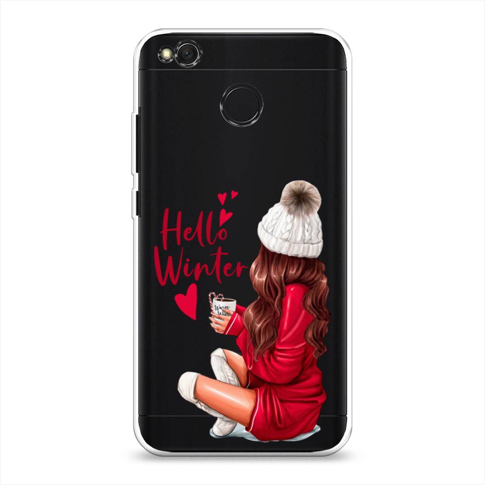 

Чехол на Xiaomi Redmi 4X "Hello winter", Красный;белый;коричневый, 31450-5