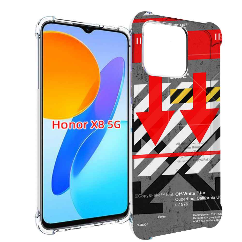 

Чехол MyPads знаки-логотипы для Honor X8 5G, Прозрачный, Tocco