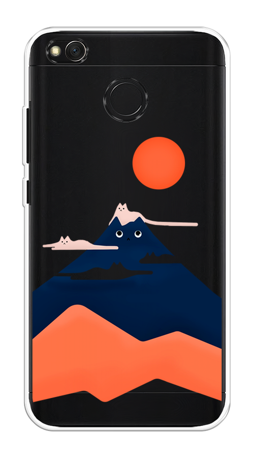 

Чехол на Xiaomi Redmi 4X "Кот-гора", Черный;оранжевый, 31450-4
