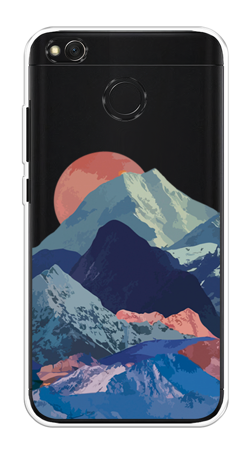 

Чехол на Xiaomi Redmi 4X "Закат в снежных горах", Красный;серый;голубой, 31450-2