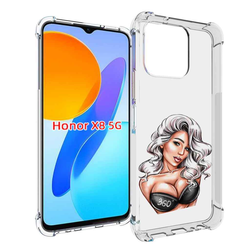 

Чехол MyPads ивлеева-рисунок женский для Honor X8 5G, Прозрачный, Tocco