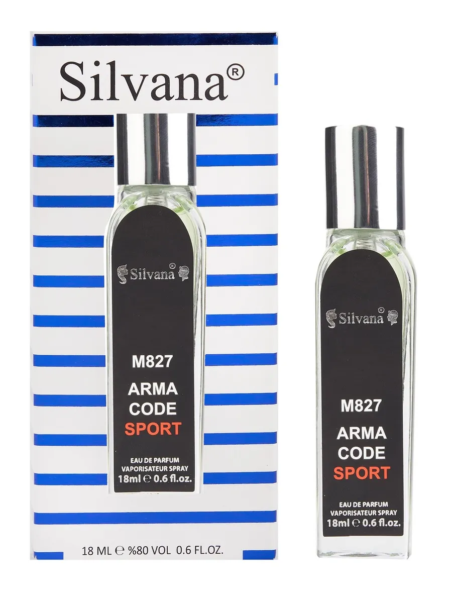 

Парфюмерная вода Silvana M827 ARMA CODE SPORT 18 мл, Silvana M827 ARMA CODE SPORT