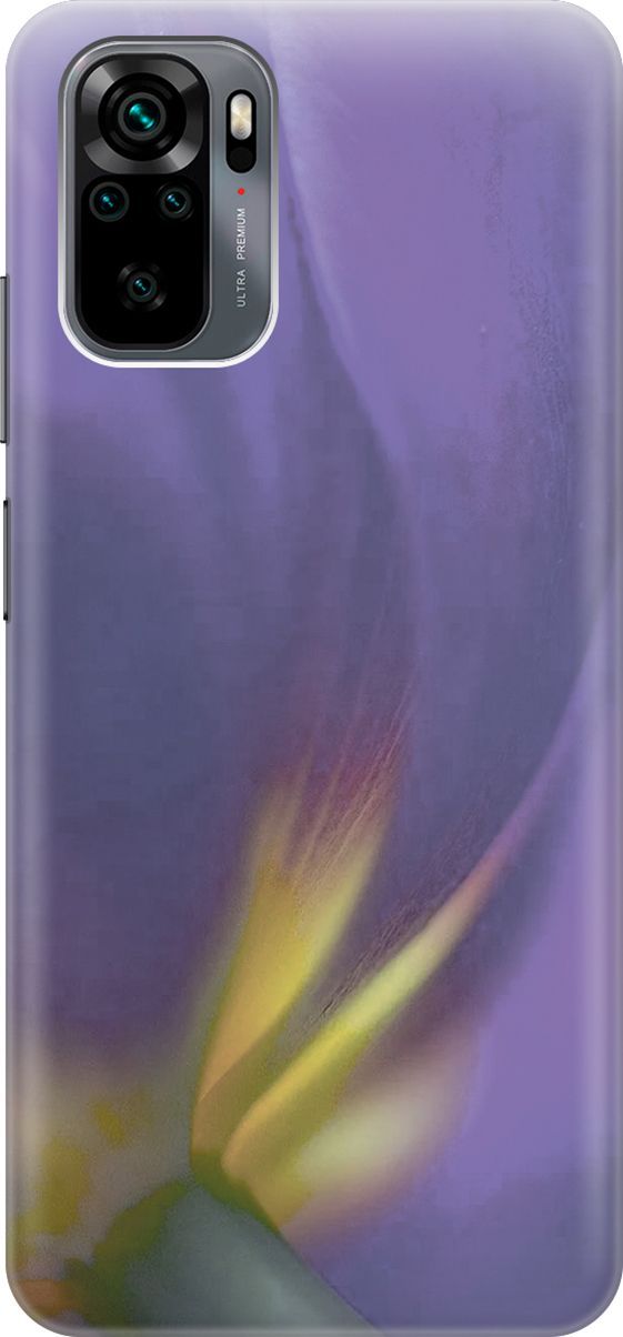 

Чехол на Xiaomi Redmi Note 10 "Фиолетовая фиалка", Желтый;фиолетовый, 2931