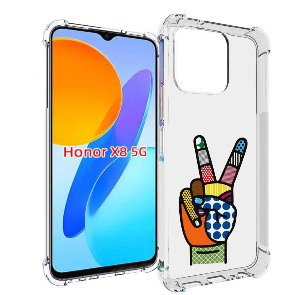 

Чехол MyPads йоу пальчики для Honor X8 5G, Прозрачный, Tocco