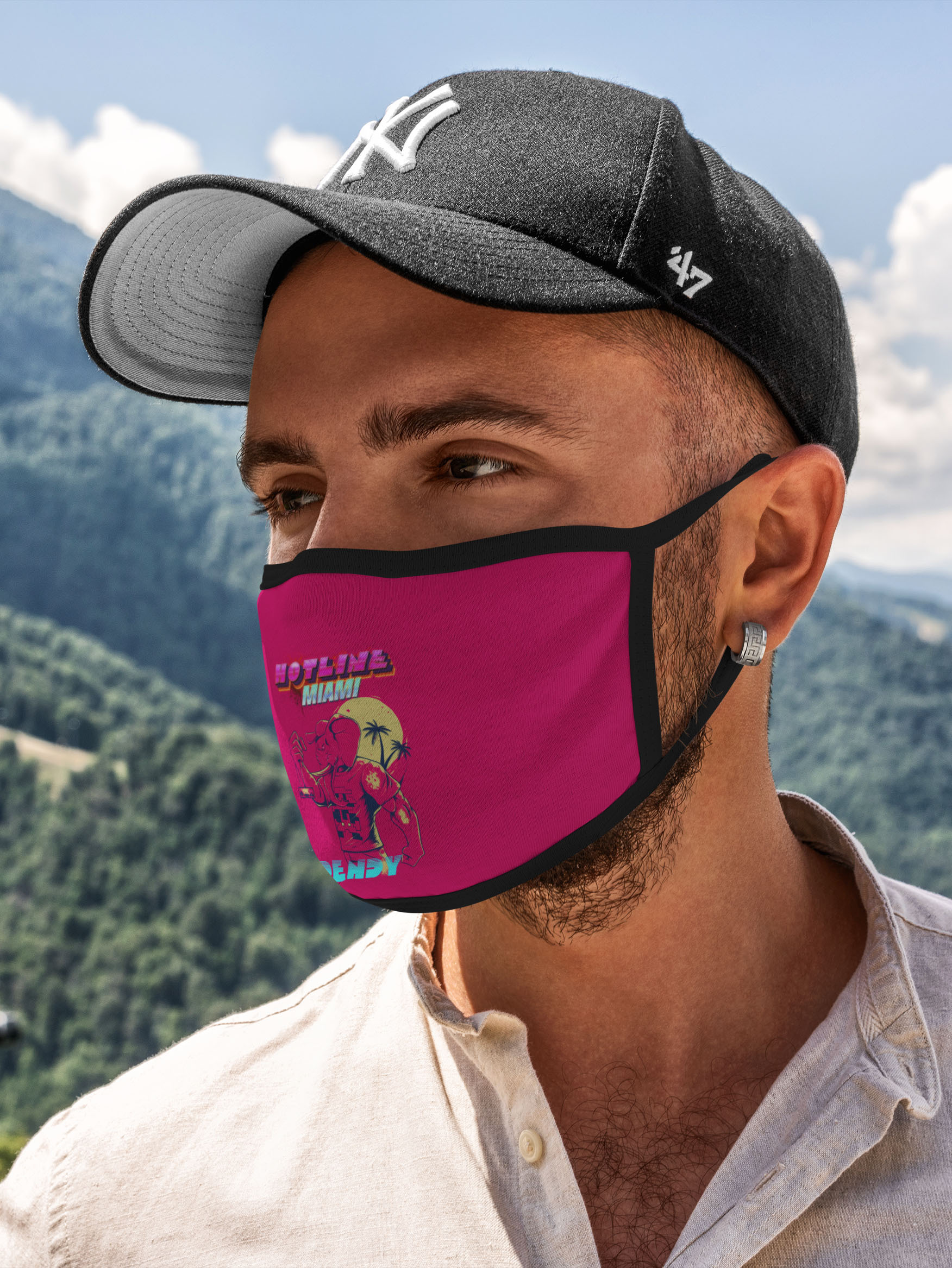 

Многоразовая маска унисекс Burnettie Hotline Miami, Разноцветный, Hotline Miami