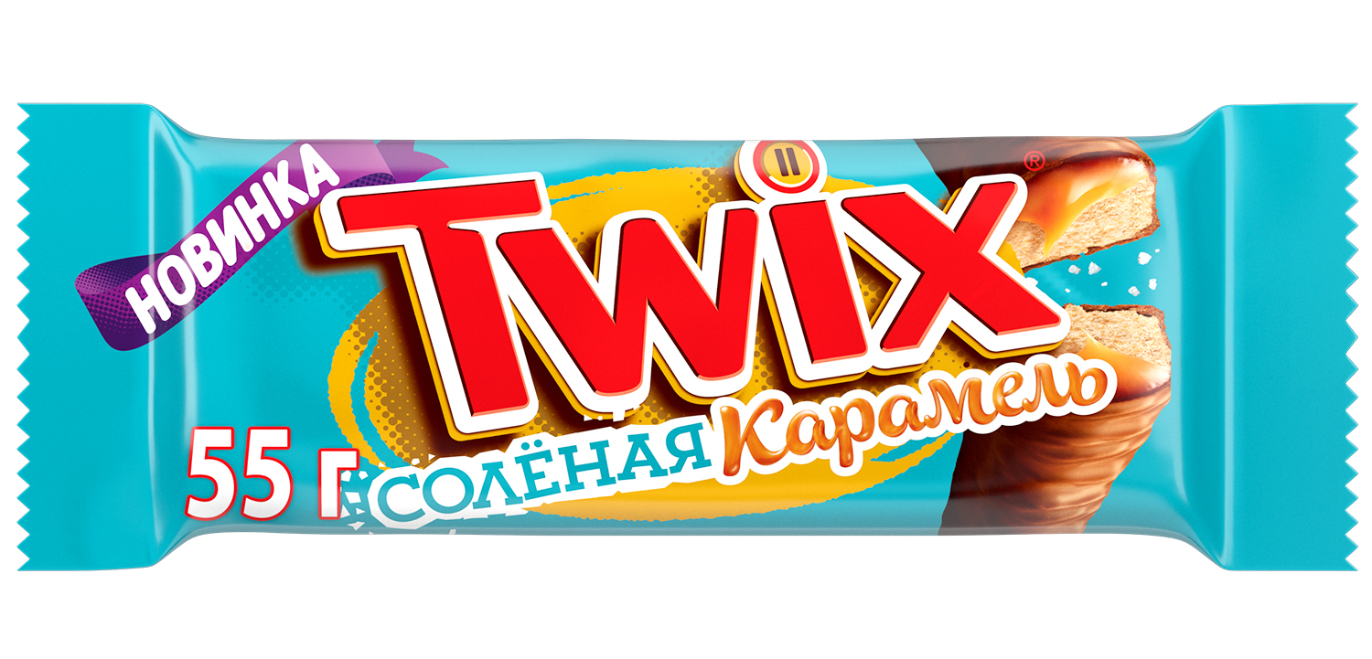 Батончик Twix Соленая карамель молочный 55 г