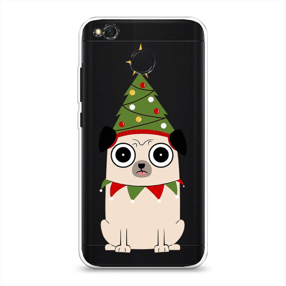 

Чехол на Xiaomi Redmi 4X "Собачка с ёлочкой", Бежевый;красный;зеленый, 31450-1