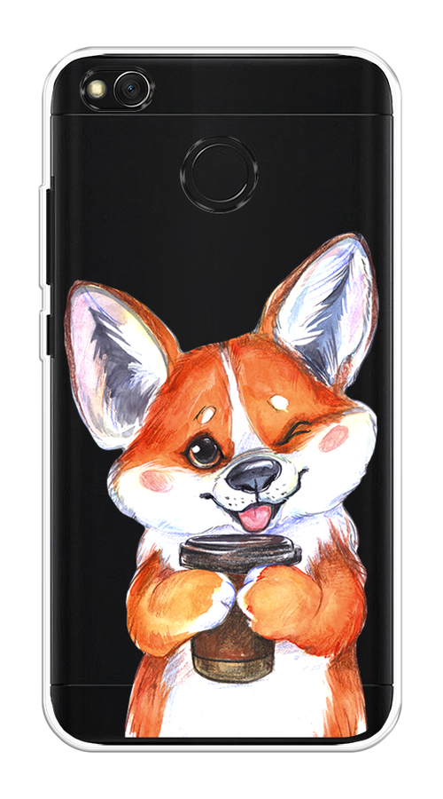 

Чехол на Xiaomi Redmi 4X "Корги с кофе", Оранжевый;белый, 31450-4