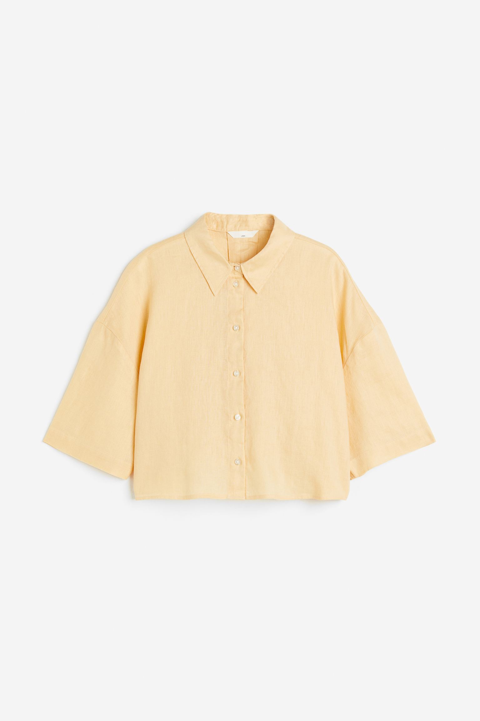 Рубашка женская H&M 1128522011 желтая XS (доставка из-за рубежа)