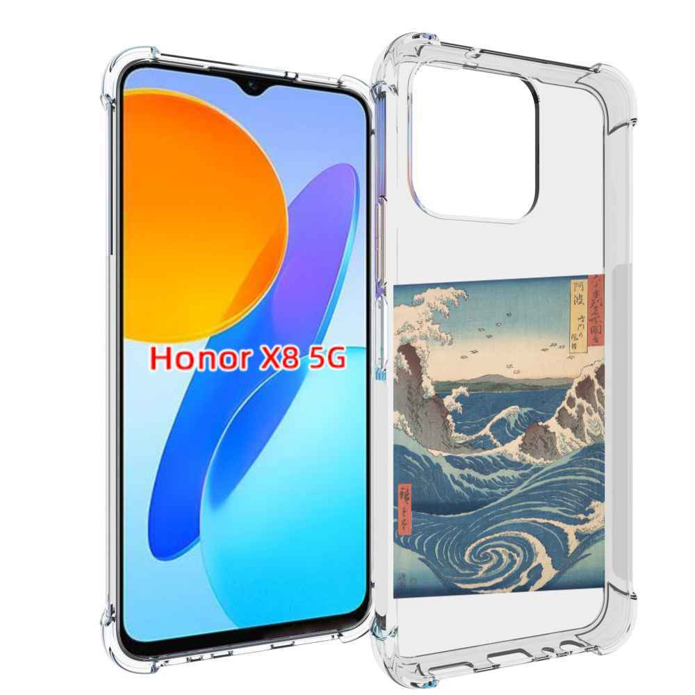 

Чехол MyPads картинка волны водоворот для Honor X8 5G, Прозрачный, Tocco
