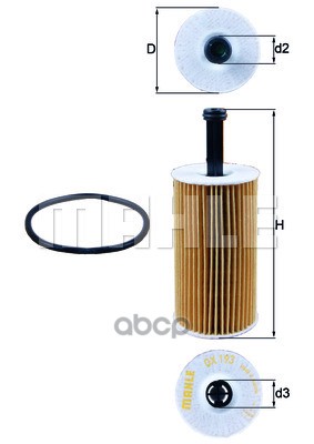 

Фильтр масляный Knecht OX 193D, OX193D