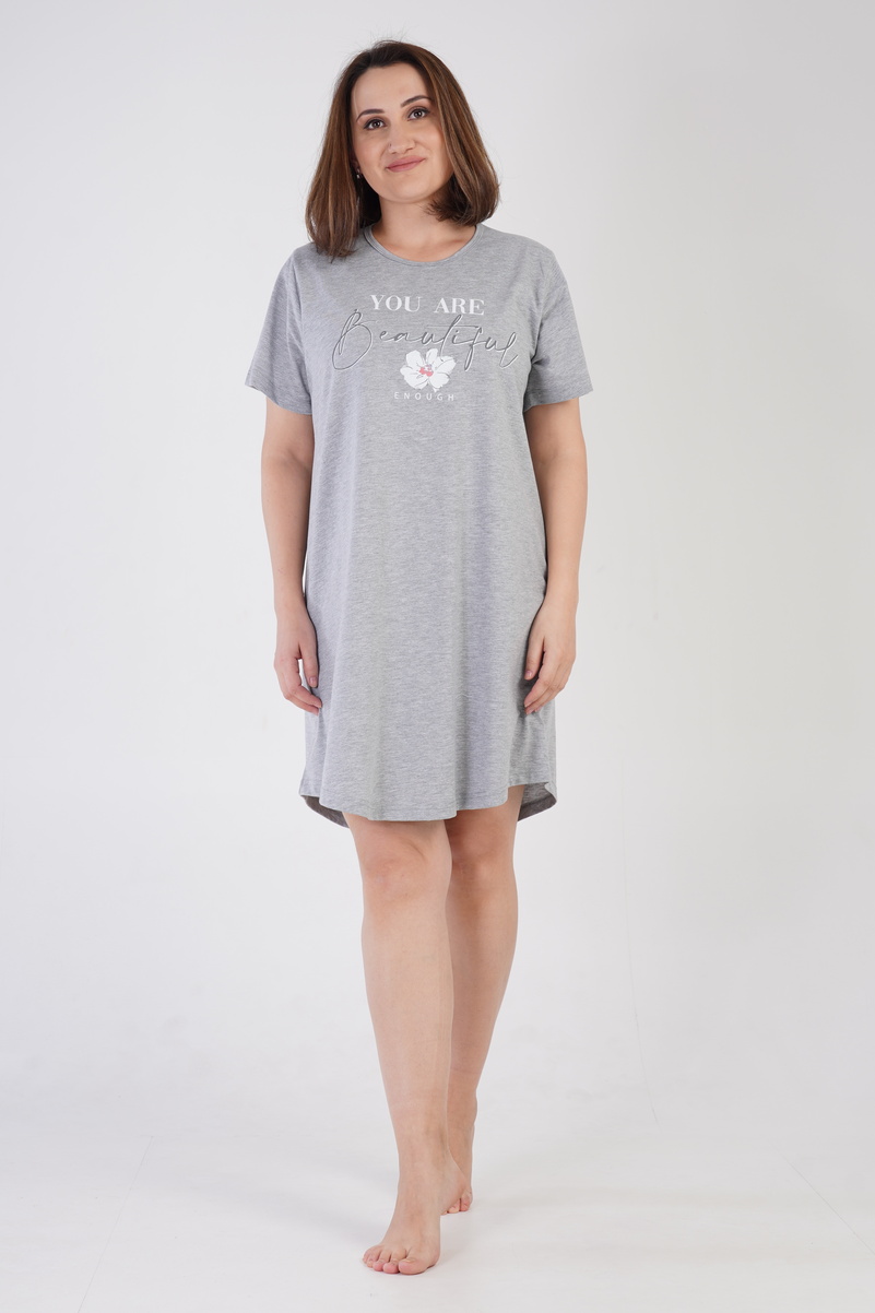 

Туника домашняя женская VIENETTA 211558_0000 серая 4XL, Серый, 211558_0000