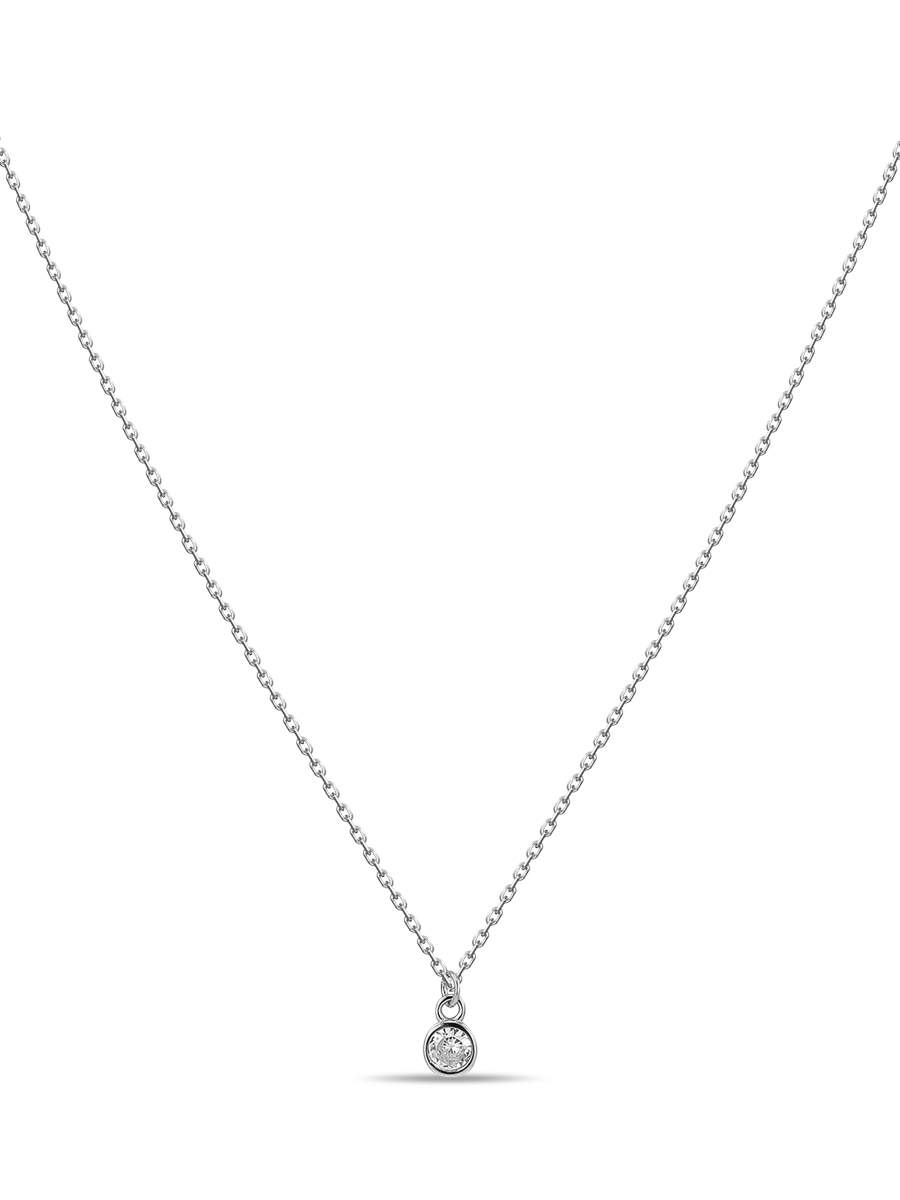 

Колье из серебра 45 см MIUZ Diamonds (Московский ювелирный завод) N2036-PR-2597, фианит, N2036-PR-2597