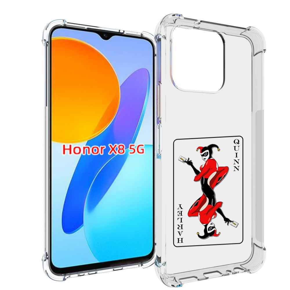 

Чехол MyPads королева-джокера для Honor X8 5G, Прозрачный, Tocco