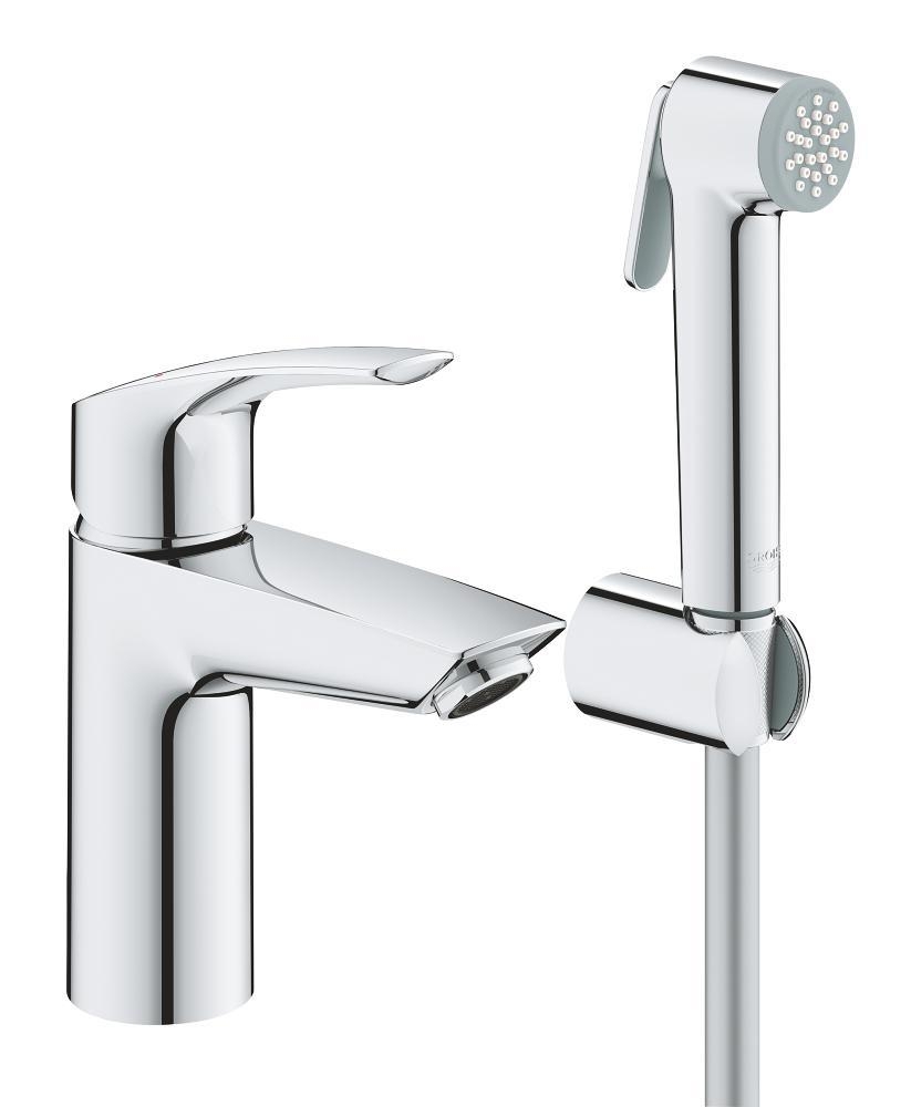 

Смеситель для раковины GROHE Eurosmart, 23124003, Серебристый