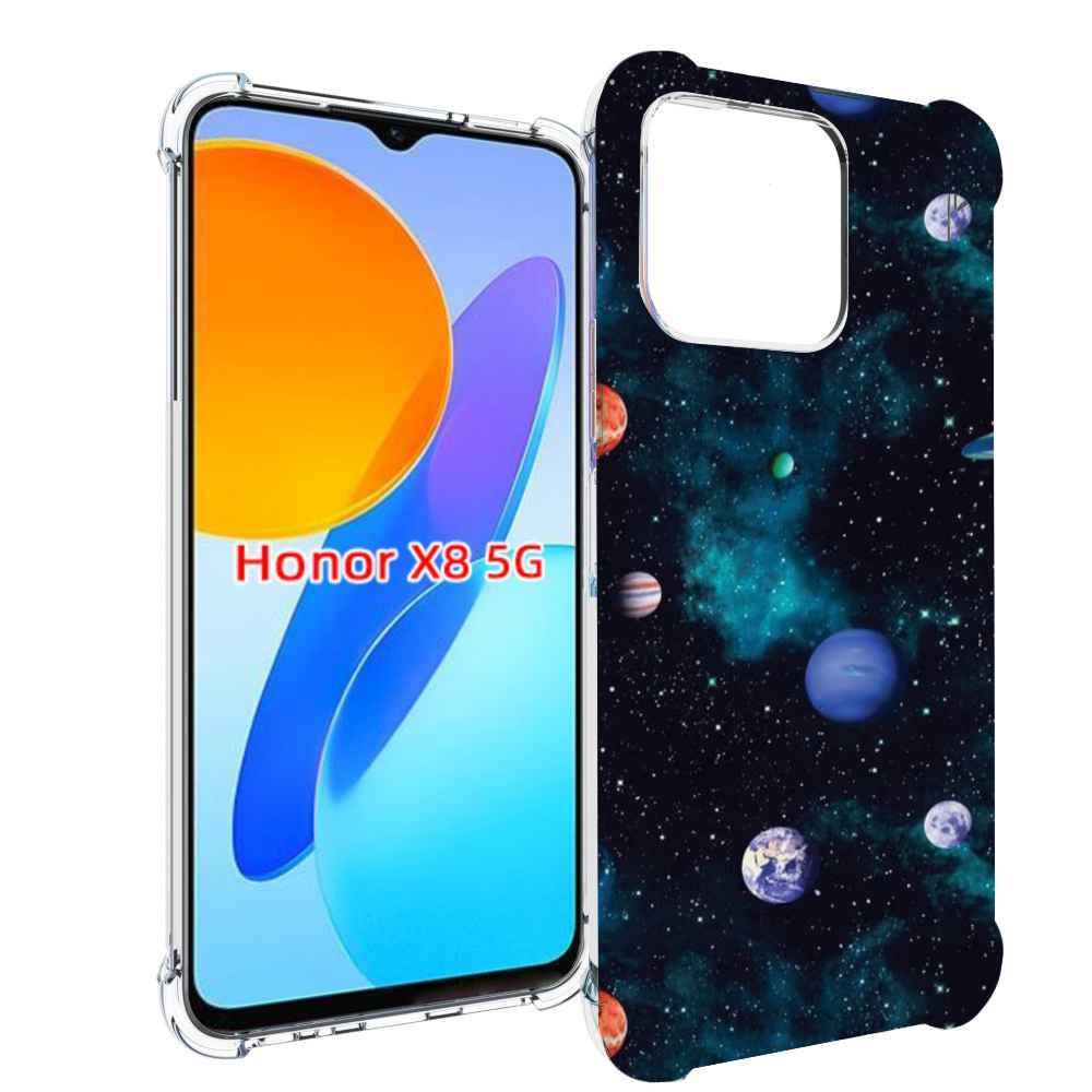 

Чехол MyPads космическое-пространство для Honor X8 5G, Прозрачный, Tocco