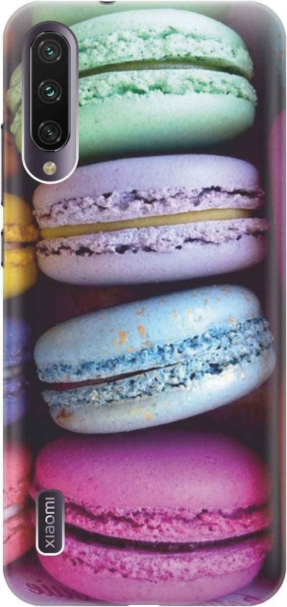 

Силиконовый чехол на Xiaomi Mi A3 "Макаруны", Голубой;зеленый, 429