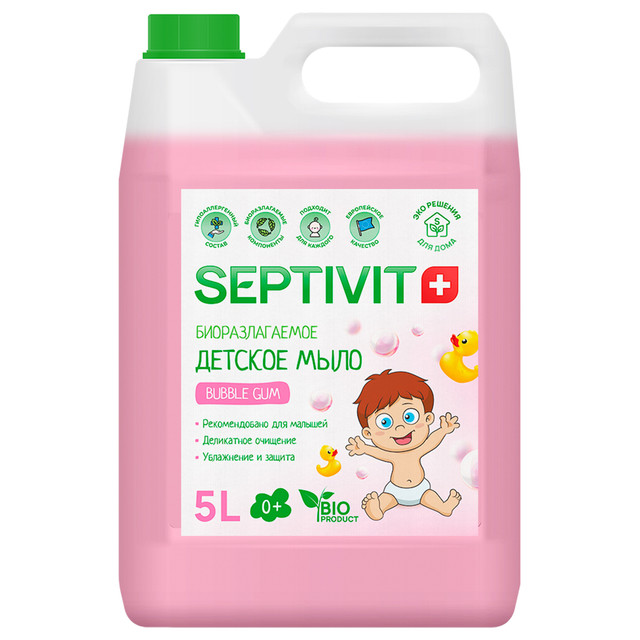 фото Мыло детское septivit premium bubble gum 5л