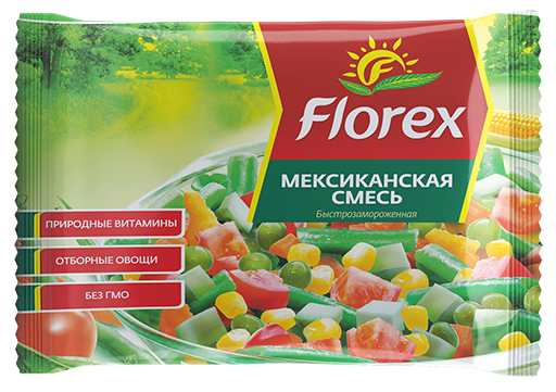 

Смесь овощная Florex Мексиканская быстрозамороженная 400 г