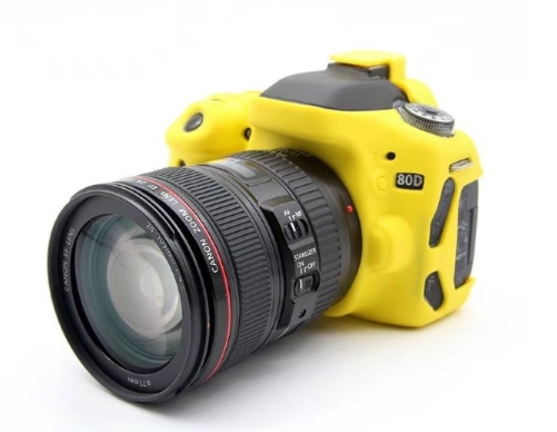 Чехол женский MyPads Canon EOS 80D желтый