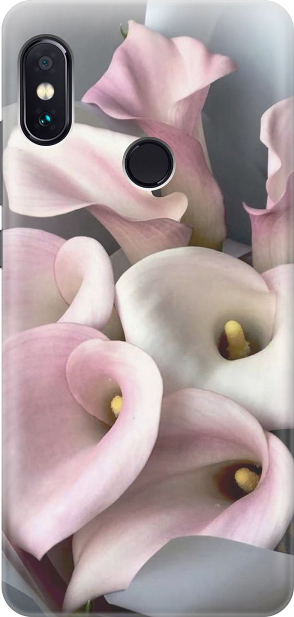 

Чехол на Xiaomi Redmi Note 5 "Розовые каллы", Розовый;серый, 2934