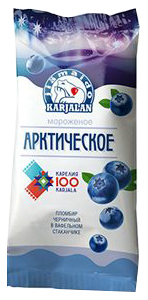 

Мороженое пломбир Jiamaido Karjalan Арктическое черничное БЗМЖ 70 г