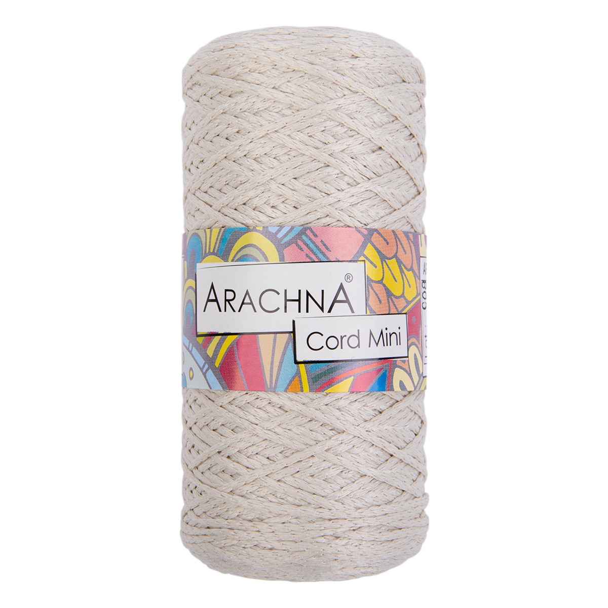 

Пряжа ARACHNA "Cord Mini" 100% полиэфир 3 шт. х 75 г+-10 г 200 м+-10 м №01 молочный, Белый