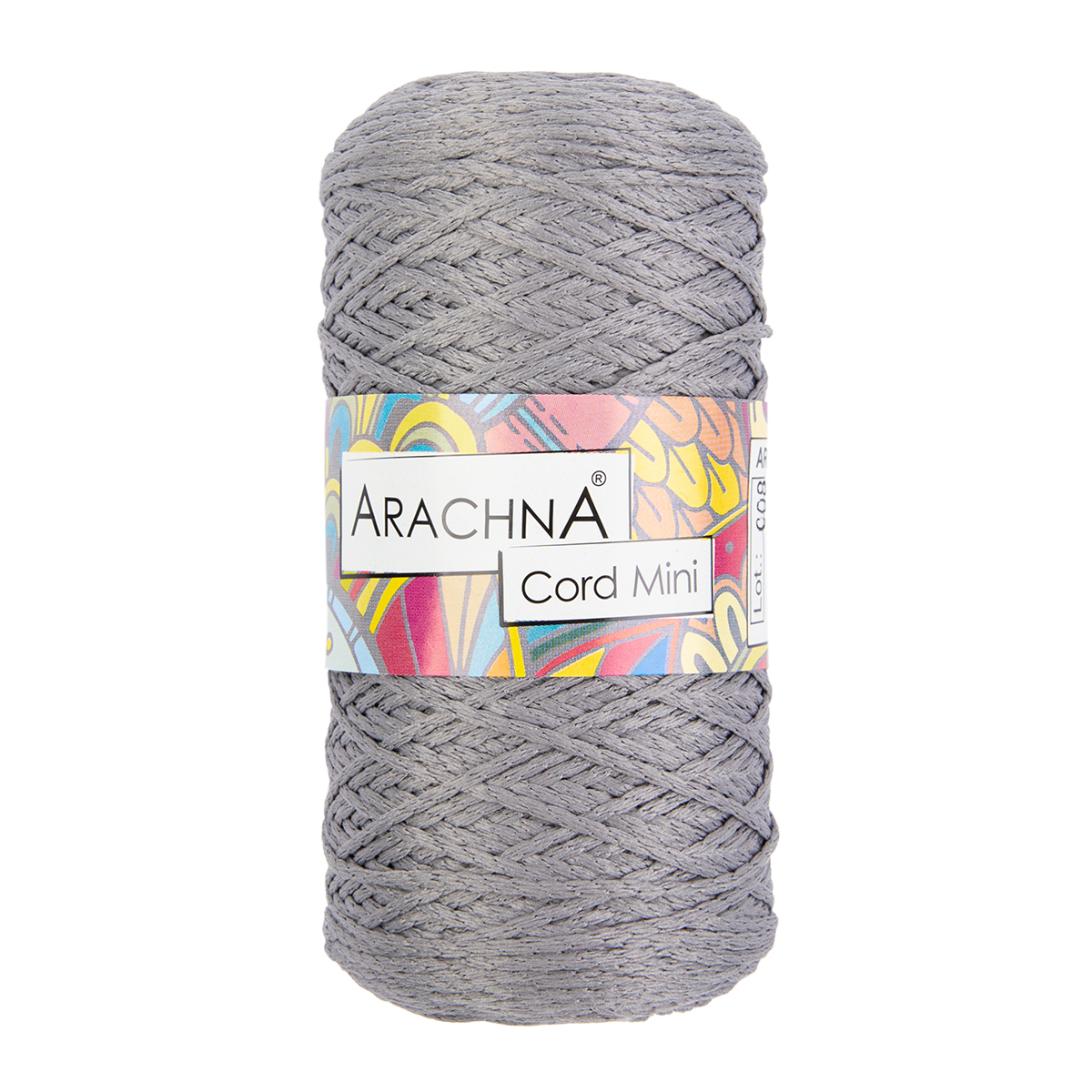 

Пряжа ARACHNA "Cord Mini" 100% полиэфир 3 шт. х 75 г+-10 г 200 м+-10 м №03 св.серый
