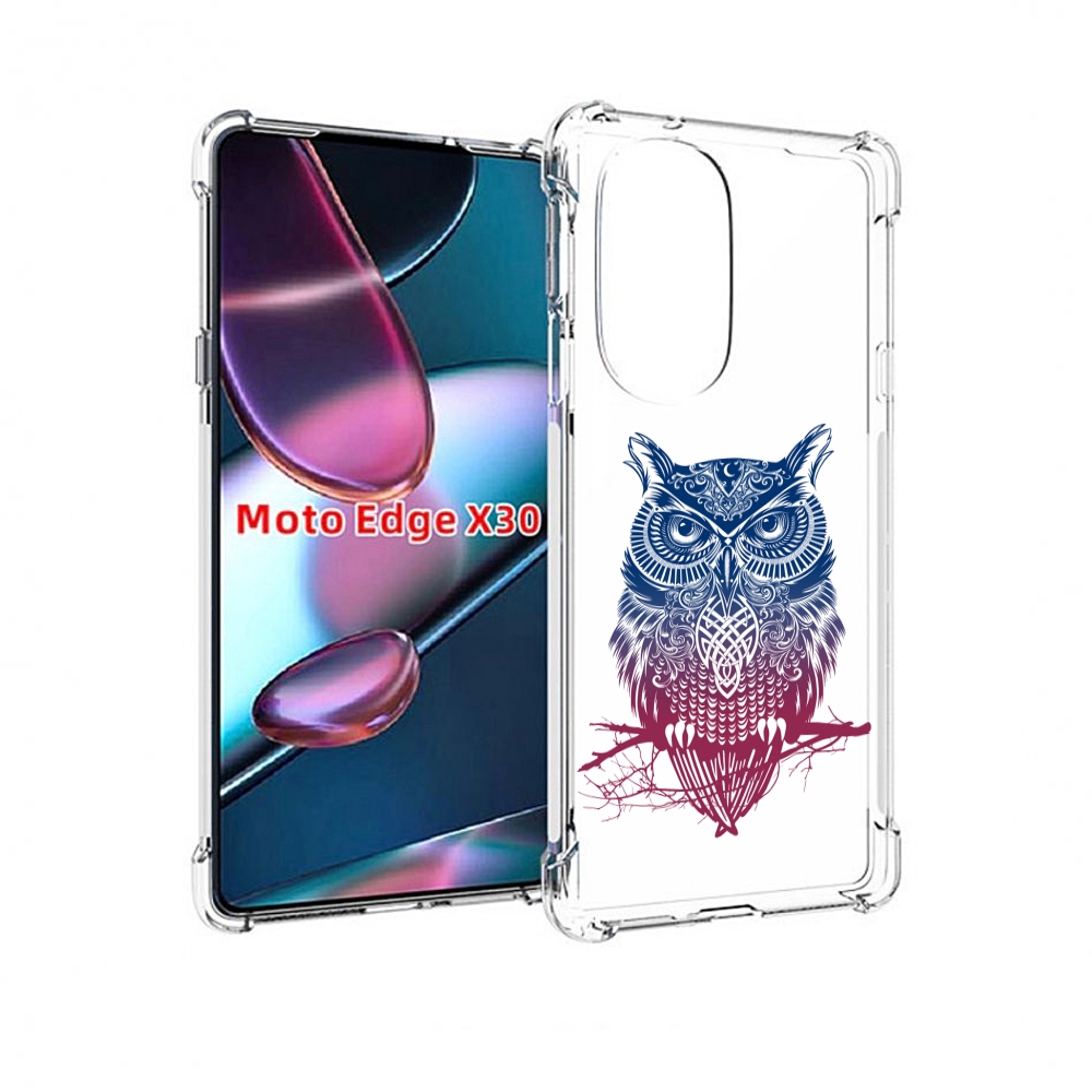 

Чехол MyPads хиппи сова для Motorola Moto Edge X30, Прозрачный, Tocco