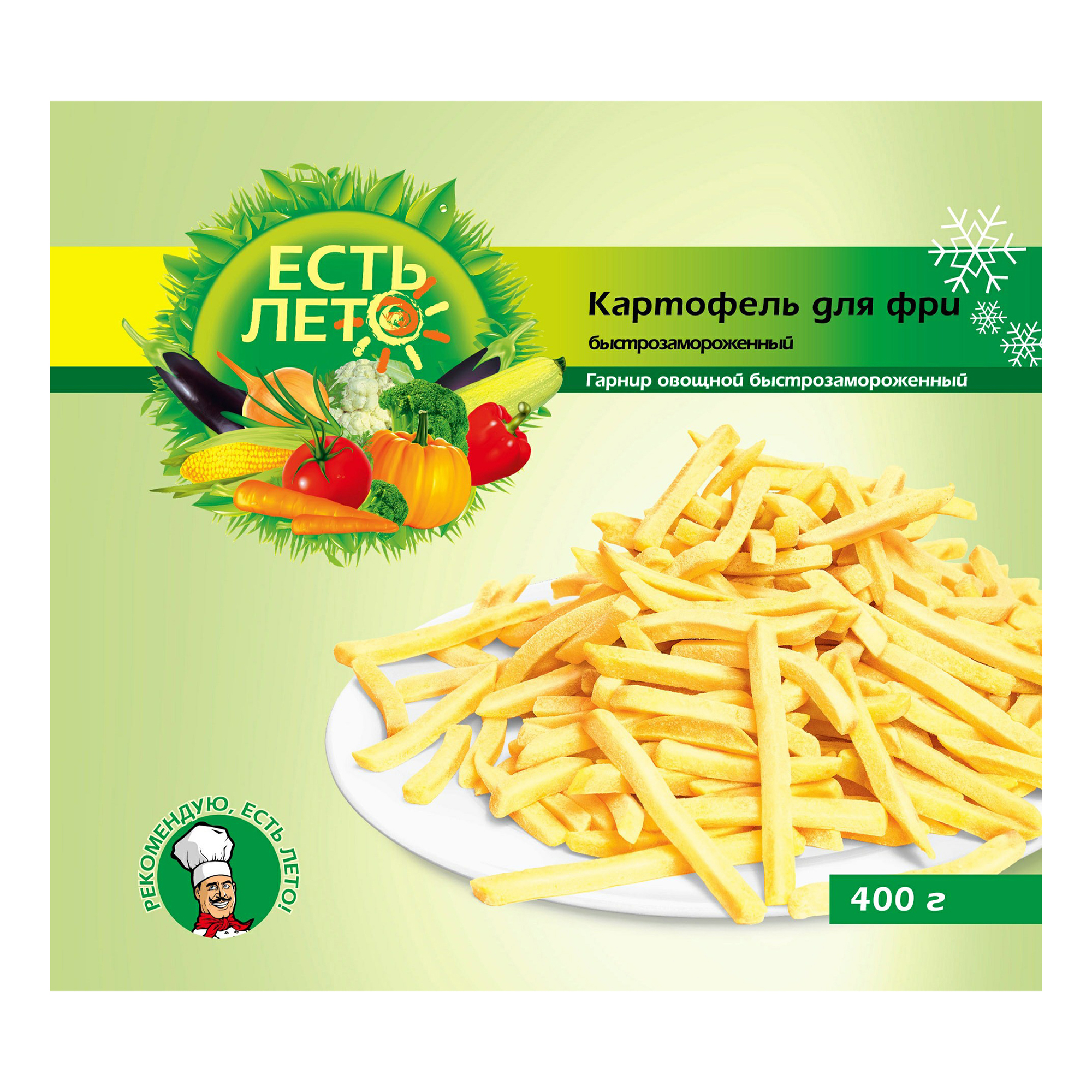

Картофель для фри Есть лето замороженный 400 г