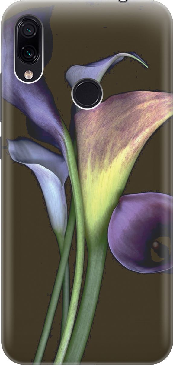 

Чехол на Xiaomi Redmi Note 7 "Каллы", Зеленый;коричневый, 2935