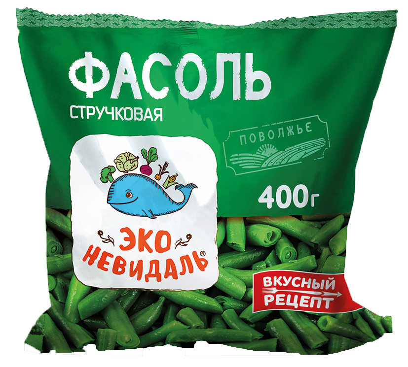 

Замороженные овощи Фасоль стручковая Эко невидаль 400 г