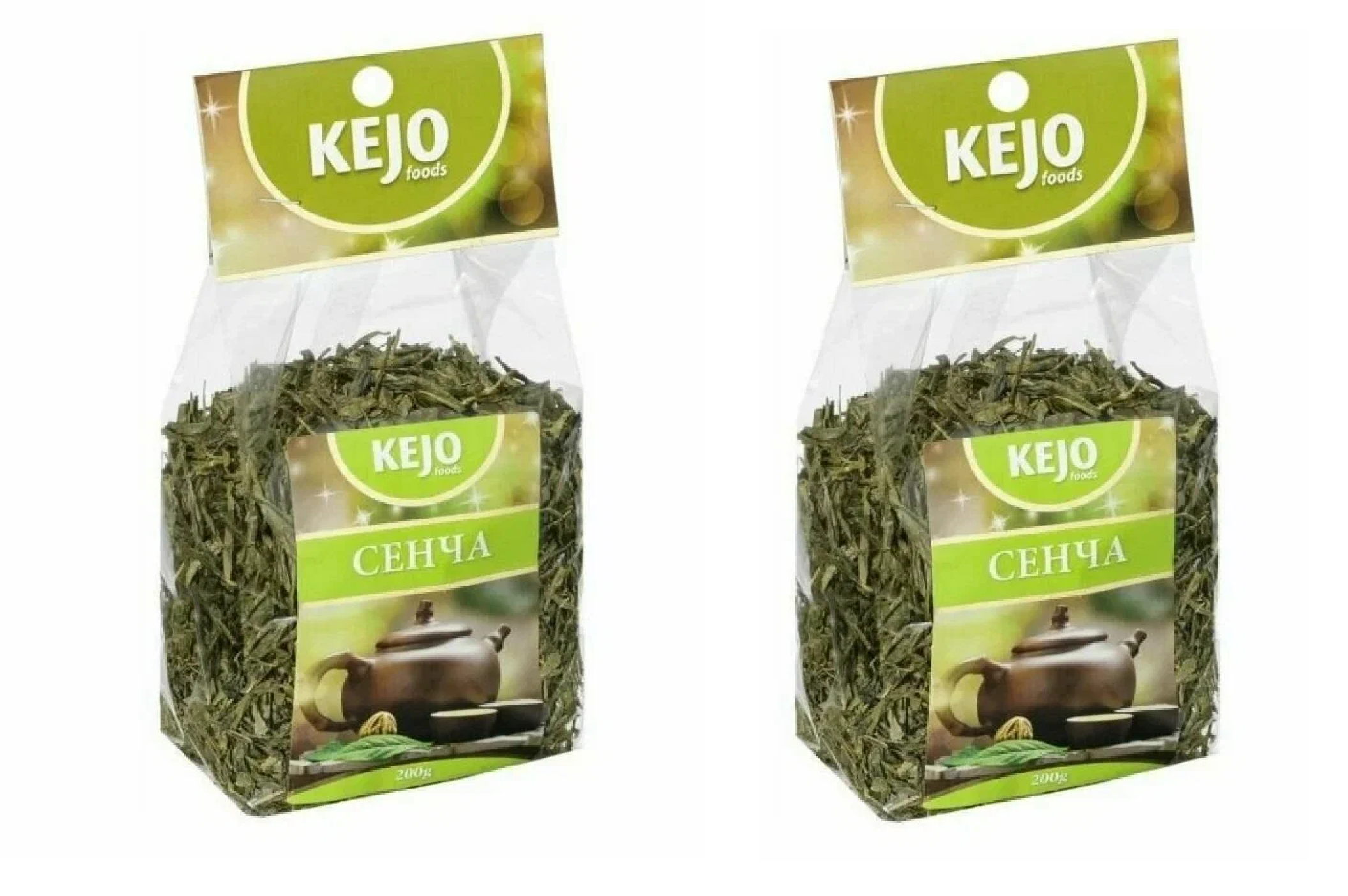 Чай зеленый KEJO foods Сенча, 200 г х 2 шт