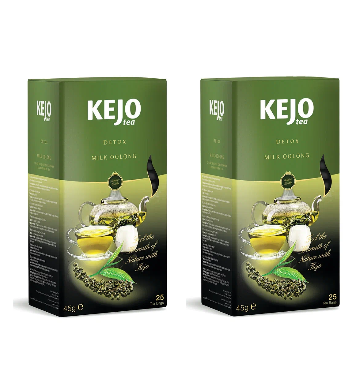 Чай зеленый KEJO Milk oolong 25 пак, 2 шт