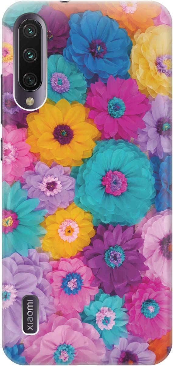 

Чехол на Xiaomi Mi A3 "Бумажные цветы", Желтый;зеленый, 430