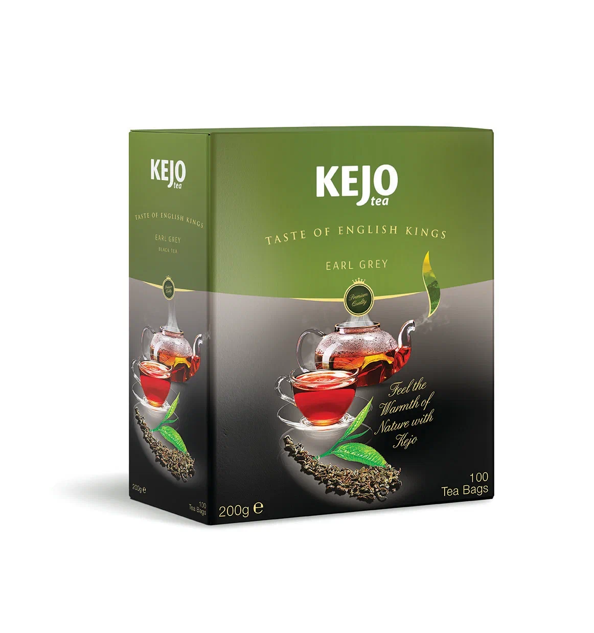 Чай черны KEJO Taste Of English Kings Earl Grey, с бергамотом, 100 пак х 2 г