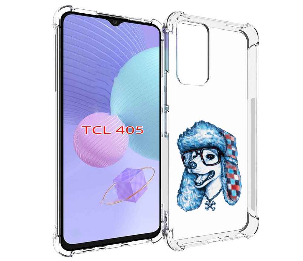 

Чехол MyPads зимний пес для TCL 405, Tocco