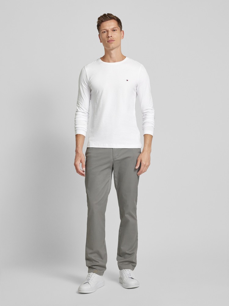 

Лонгслив мужской Tommy Hilfiger MW0MW10804 белый S, MW0MW10804