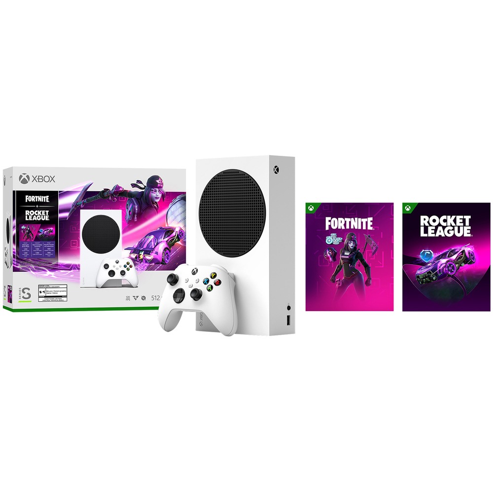 

Microsoft Xbox Series S 512GB+Fortnite+Rocket League+Xbox Game Pass Ultimate на 3 мес, Белый, Xbox Series S 512Gb + Fortnite + Rocket league + Xbox Game Pass Ultimate на 3 месяца