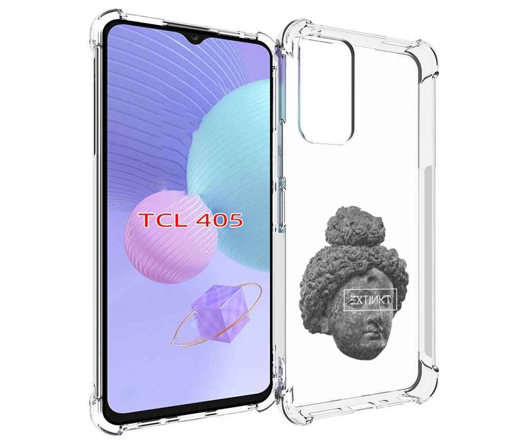 

Чехол MyPads каменное лицо девушки для TCL 405, Tocco