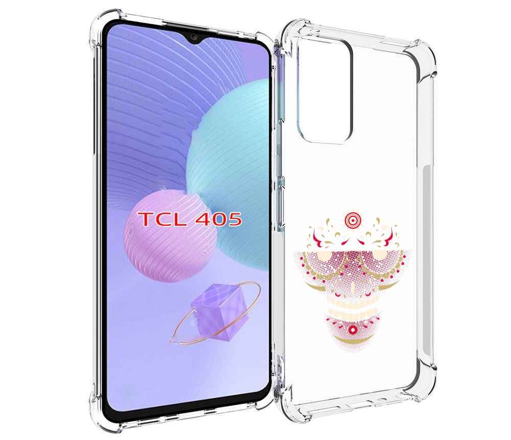 

Чехол MyPads карнавальный скелет абстракция для TCL 405, Tocco