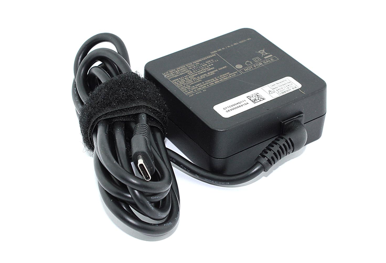 

Блок питания (сетевой адаптер) для ноутбуков Toshiba 20V 2.25A 45W Type-C, Черный